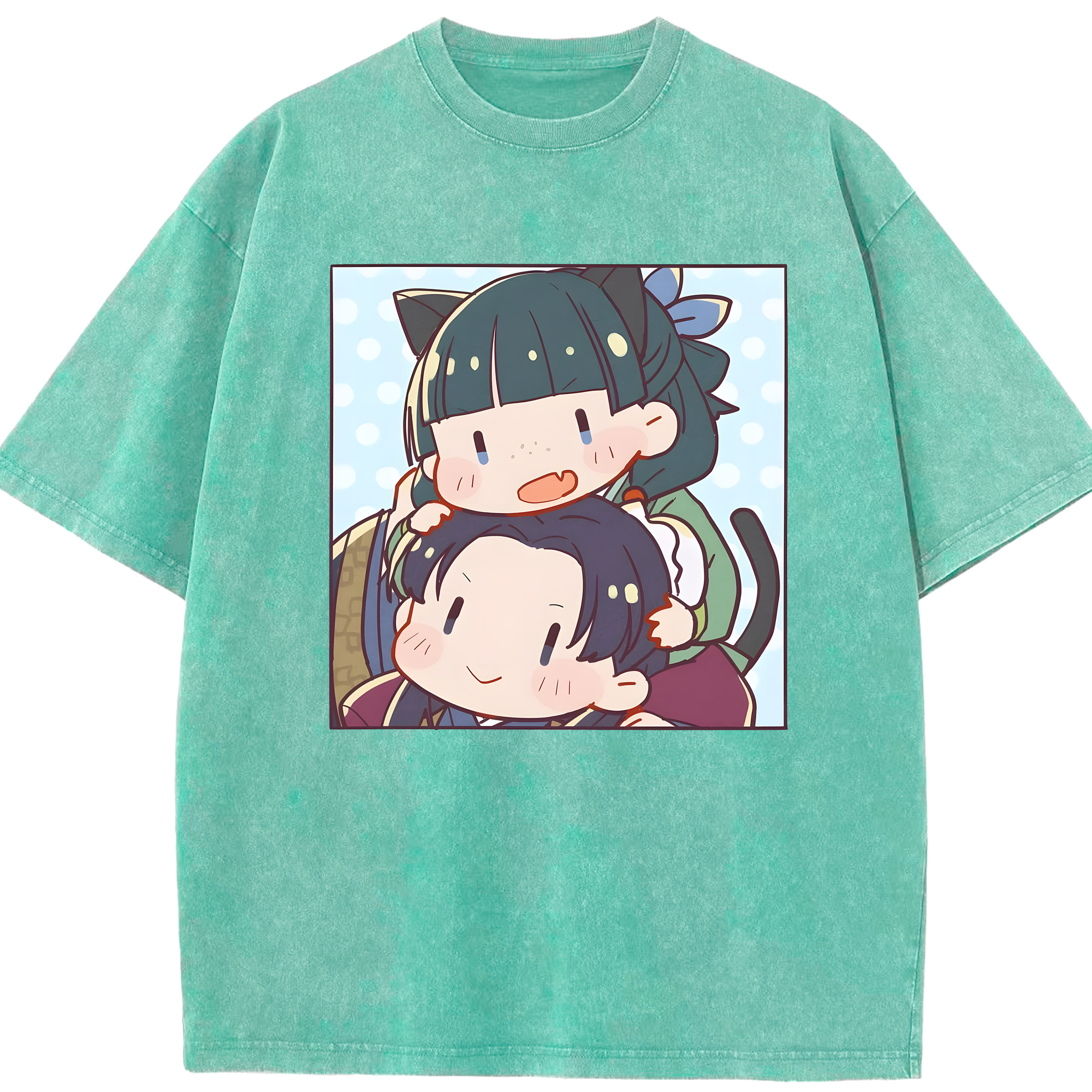（画像用） 薬屋のひとりごと The Apothecary Diaries 綿100% ヴィンテージ風 半袖Tシャツ（フロントプリント）